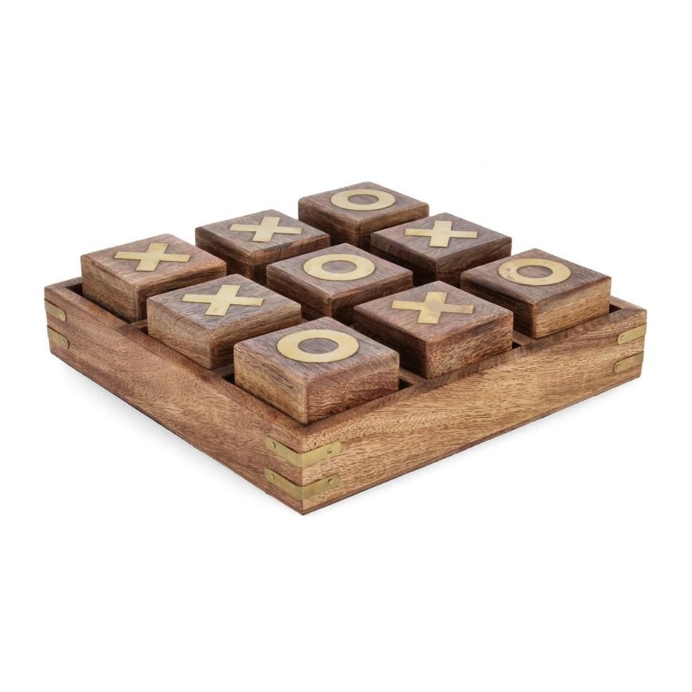 DECORAZIONE TRIS FORTUNE MARRONE 23,3X23,3